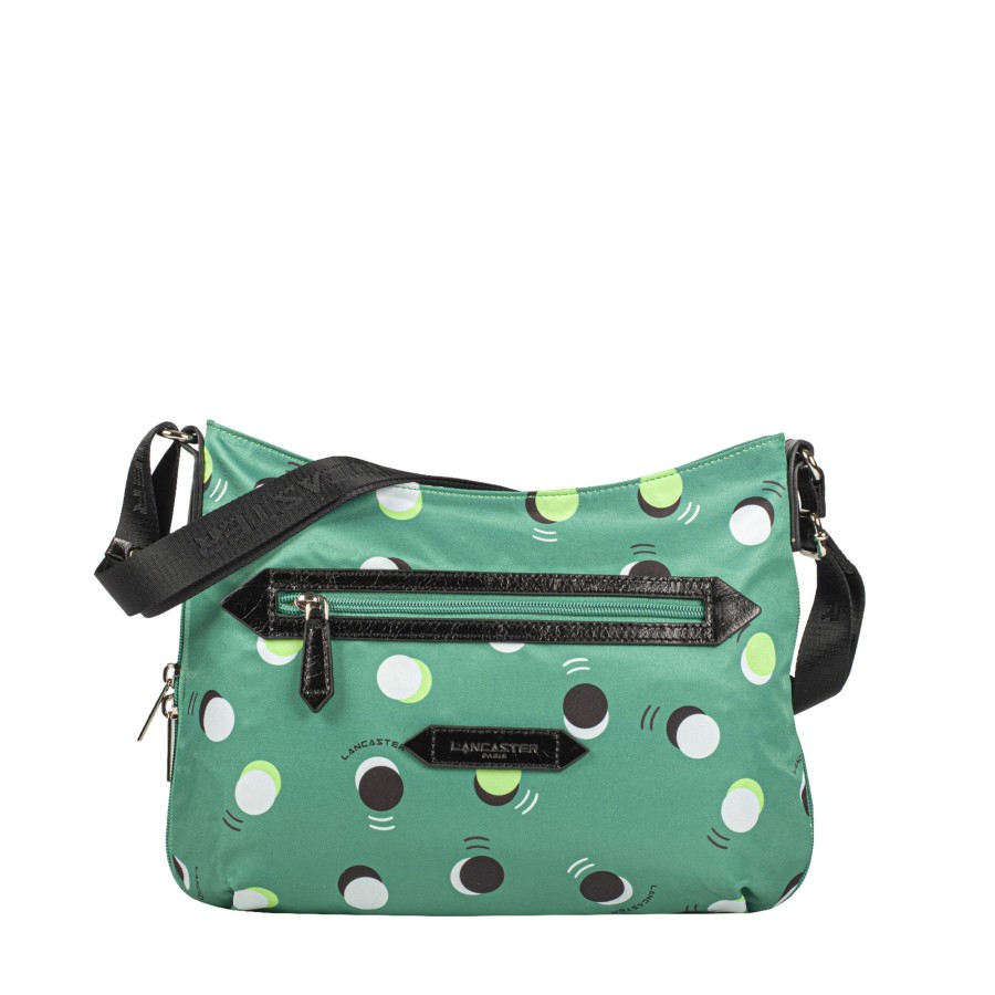 Femme Lancaster Sac Porte Bandouliere / Porte Travers | Sac Travers Basic Et Sport Lancaster Vert