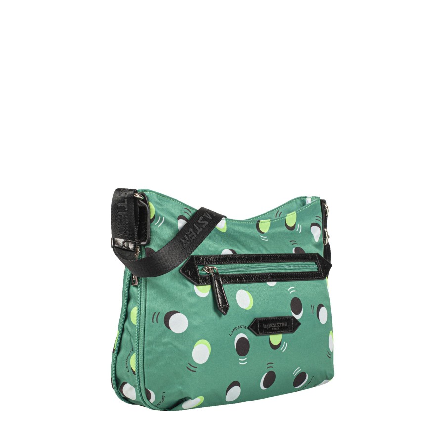 Femme Lancaster Sac Porte Bandouliere / Porte Travers | Sac Travers Basic Et Sport Lancaster Vert