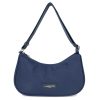 Femme Lancaster Sac Porte Epaule | Sac Besace Basic Vita Lancaster Bleu