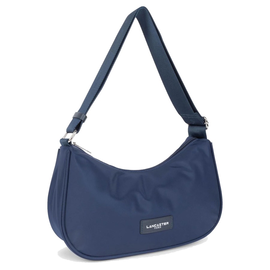 Femme Lancaster Sac Porte Epaule | Sac Besace Basic Vita Lancaster Bleu