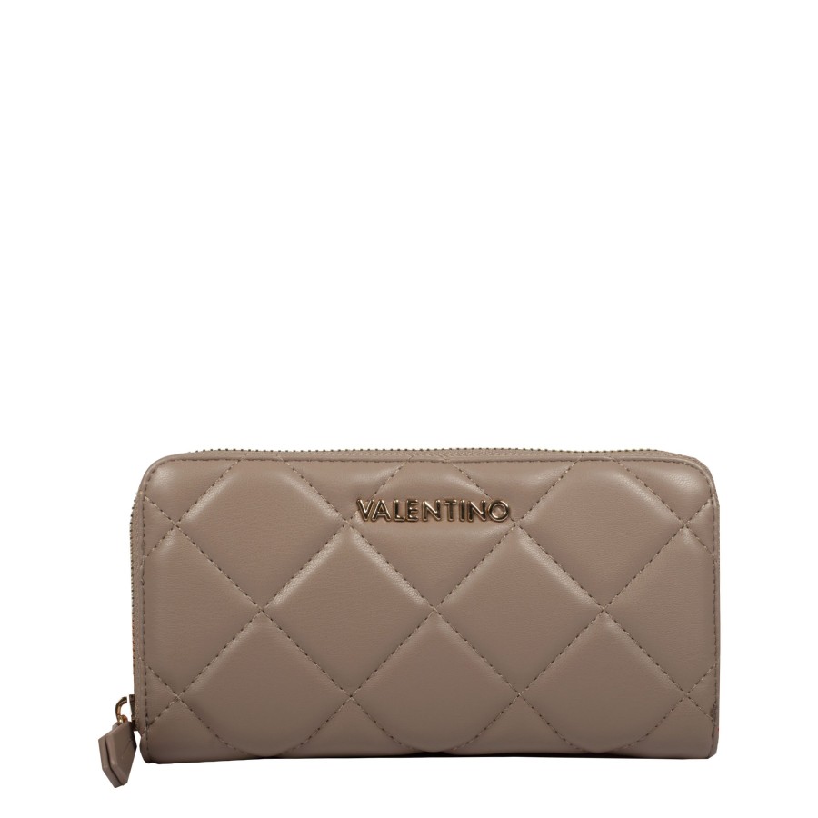 Femme Valentino Tout En Un | Grand Portefeuille Ocarina Valentino Taupe