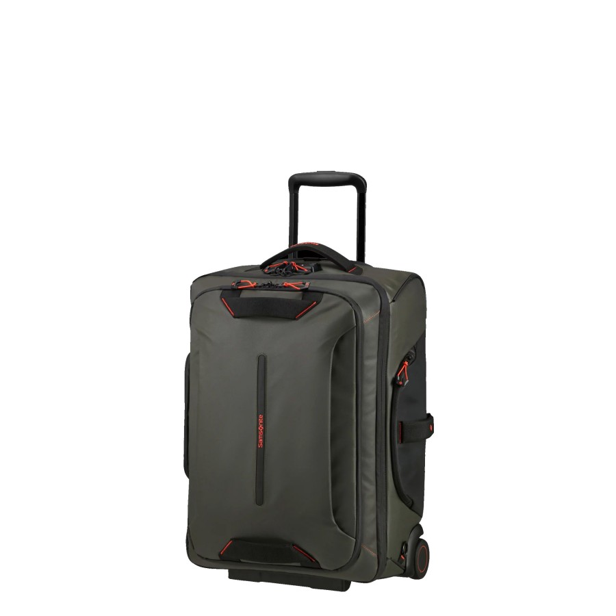 Femme Samsonite Sac A Dos | Sac De Voyage Cabine 55Cm A Roulettes Ecodiver Samsonite Kaki