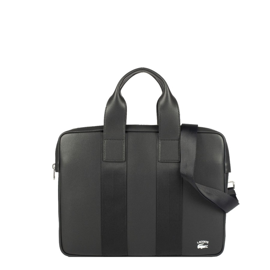 Homme Lacoste Serviette/Cartable | Porte Documents En Cuir Lacoste Practice Lacoste