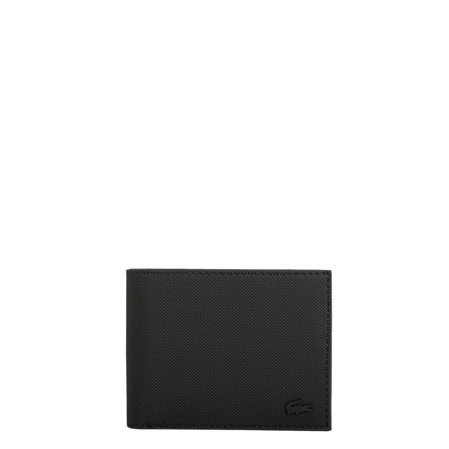 Homme Lacoste Porte Cartes | Porte Cartes Men'S Classic Lacoste Noir