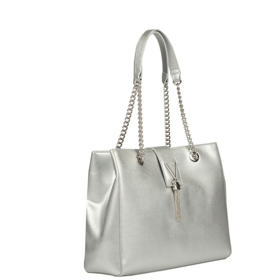 Femme Valentino Sac Porte Epaule | Sac Shopping Divina Valentino Argent