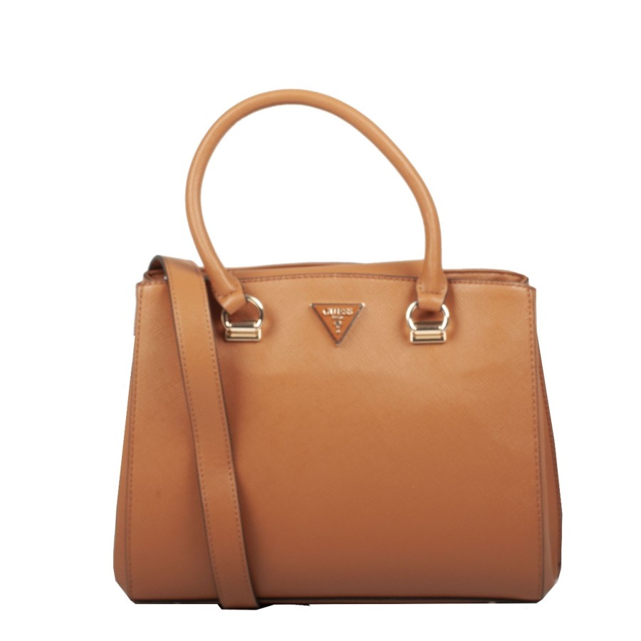 Femme Guess Sac Porte Main | Sac A Main Cognac Alexie