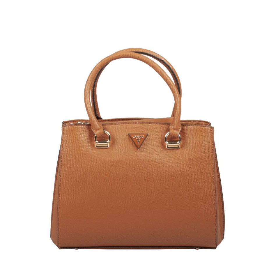 Femme Guess Sac Porte Main | Sac A Main Cognac Alexie