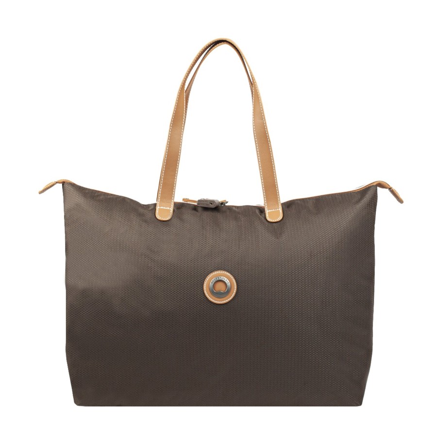 Femme Delsey Sac Porte Epaule | Sac Cabas Chatelet Air 2.0 Delsey Marron