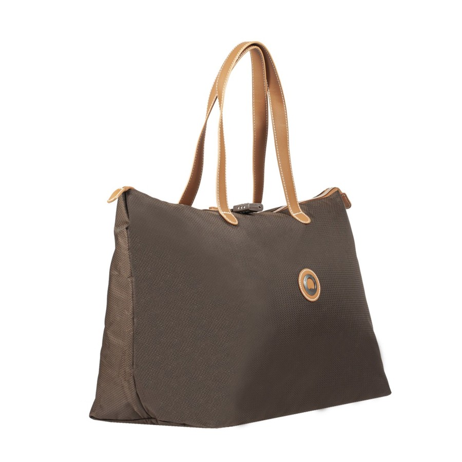 Femme Delsey Sac Porte Epaule | Sac Cabas Chatelet Air 2.0 Delsey Marron