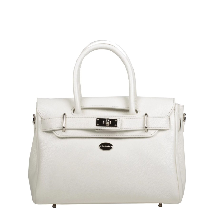 Femme Mac Douglas Sac Porte Main | Petit Sac A Main En Cuir Pyla Xxs Buni Mac Douglas Blanc