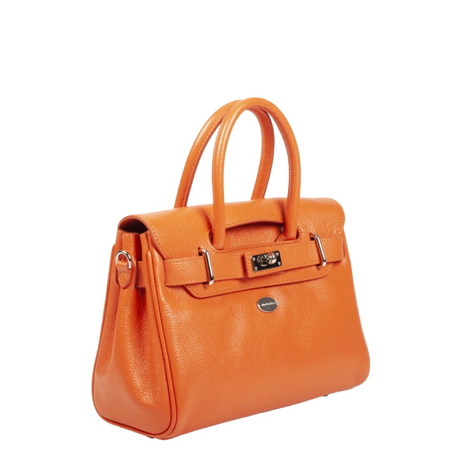 Femme Mac Douglas Sac Porte Main | Petit Sac A Main En Cuir Pyla Xxs Buni Mac Douglas Orange