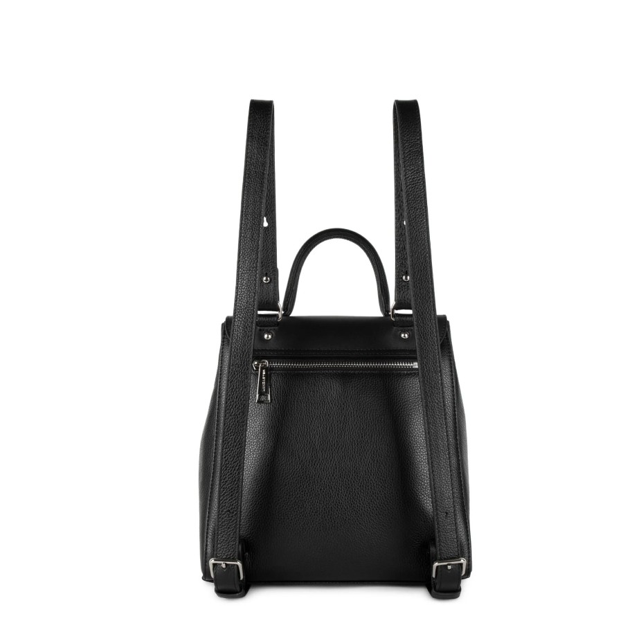 Femme Lancaster Sac A Dos | Sac A Dos En Cuir Pia Lancaster Noir