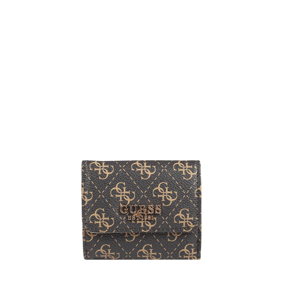 Femme Guess Porte Monnaie | Porte-Monnaie Laurel Marron Multi