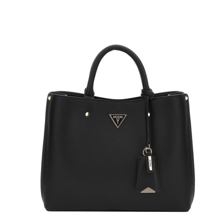 Femme Guess Sac Porte Main | Sac A Main Meridian Guess Noir