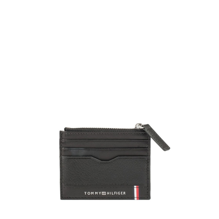 Homme Tommy Hilfiger Porte Cartes | Porte-Cartes En Cuir Th Central