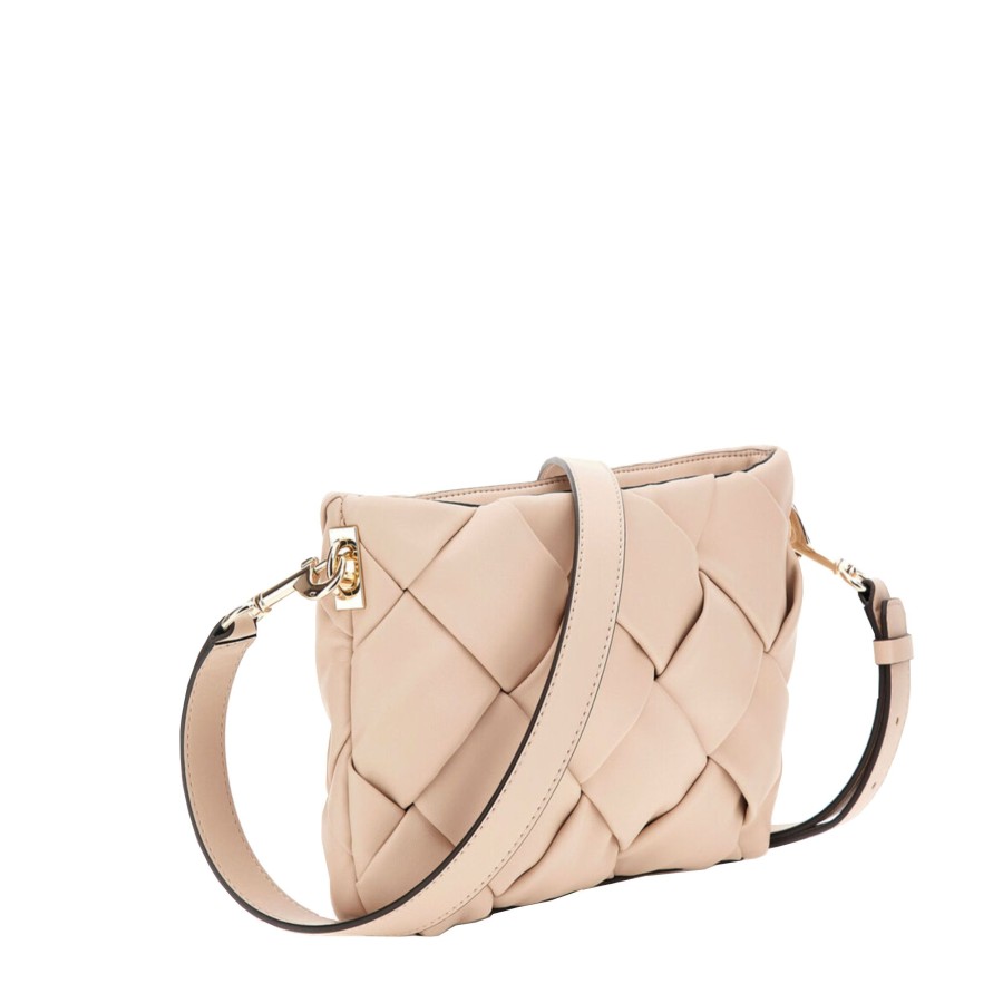 Femme Guess Sac Porte Bandouliere / Porte Travers | Sac Travers Zaina Guess Beige