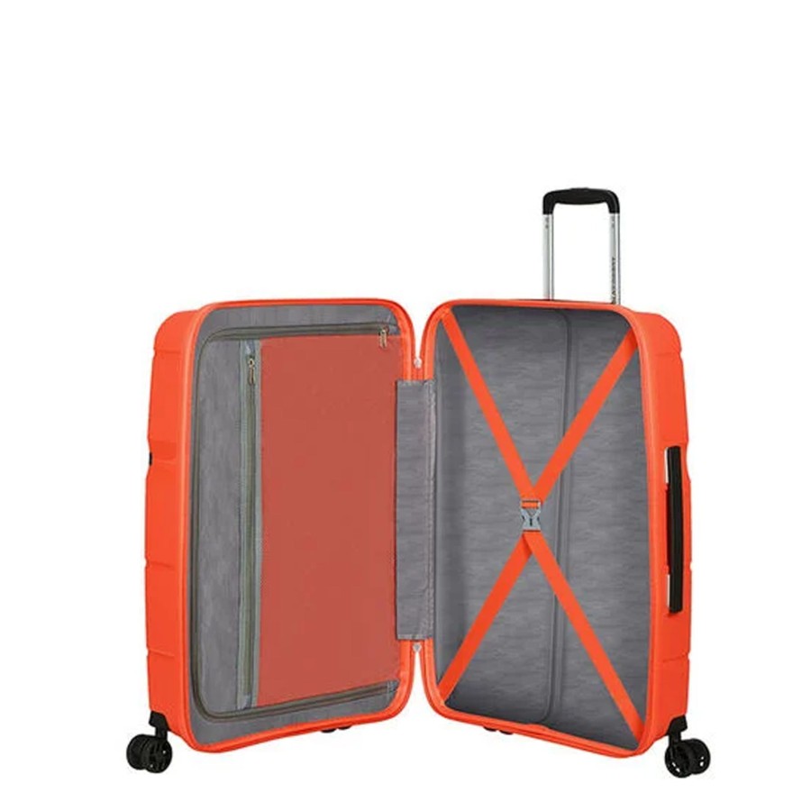 Bagages American Tourister Valise 4 Roues Rigide | Valise 66Cm Linex American Tourister Orange