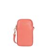 Femme Lancaster Pochette | Pochette Telephone En Cuir Dune Lancaster Rose Blush