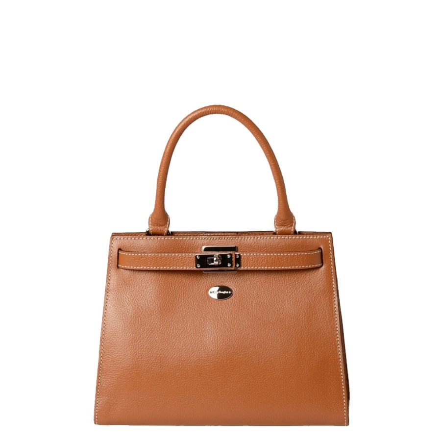 Femme Mac Douglas Sac Porte Main | Sac En Cuir Temple S Buni Mac Douglas Chatain