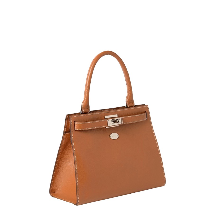 Femme Mac Douglas Sac Porte Main | Sac En Cuir Temple S Buni Mac Douglas Chatain