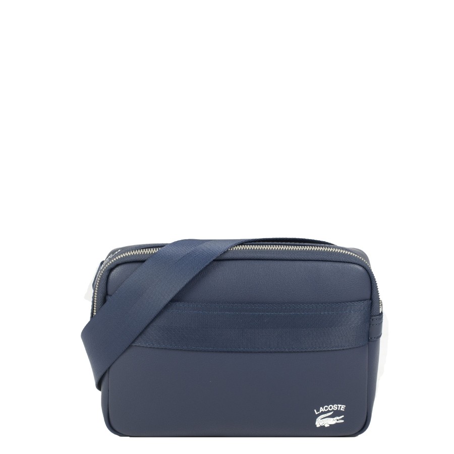 Homme Lacoste Sacoche Bandouliere | Sacoche En Cuir Lacoste Practice Lacoste Bleu