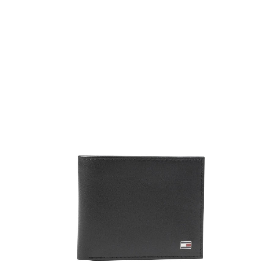 Homme Tommy Hilfiger Portefeuille | Petit Portefeuille Eton Tommy Hilfiger Noir