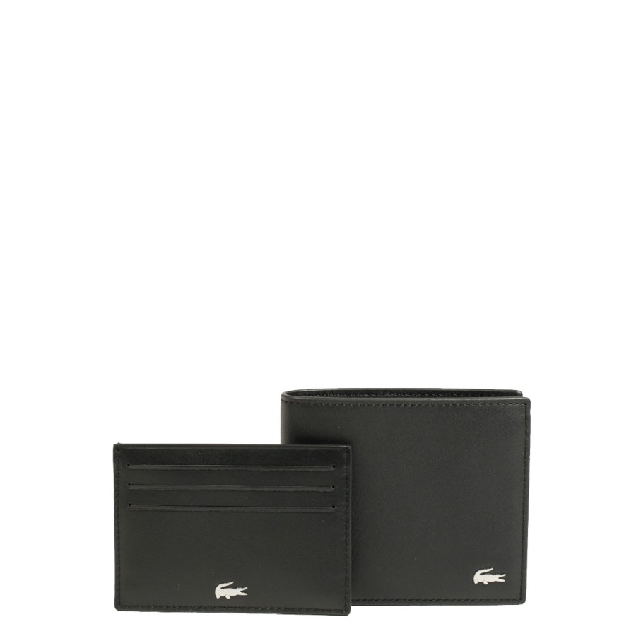 Homme Lacoste Portefeuille | Coffret Portefeuille + Porte Cartes Cuir Fg Lacoste