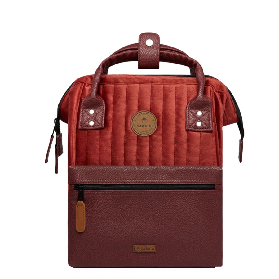 Femme Cabaia Sac A Dos | Petit Sac A Dos 12L Washington Adventurer Mini Cabaia Rouge