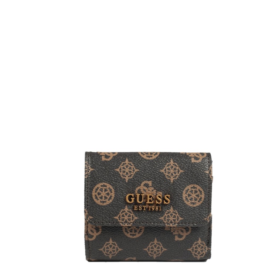 Femme Guess Porte Cartes | Petit Portefeuille Centre Stage