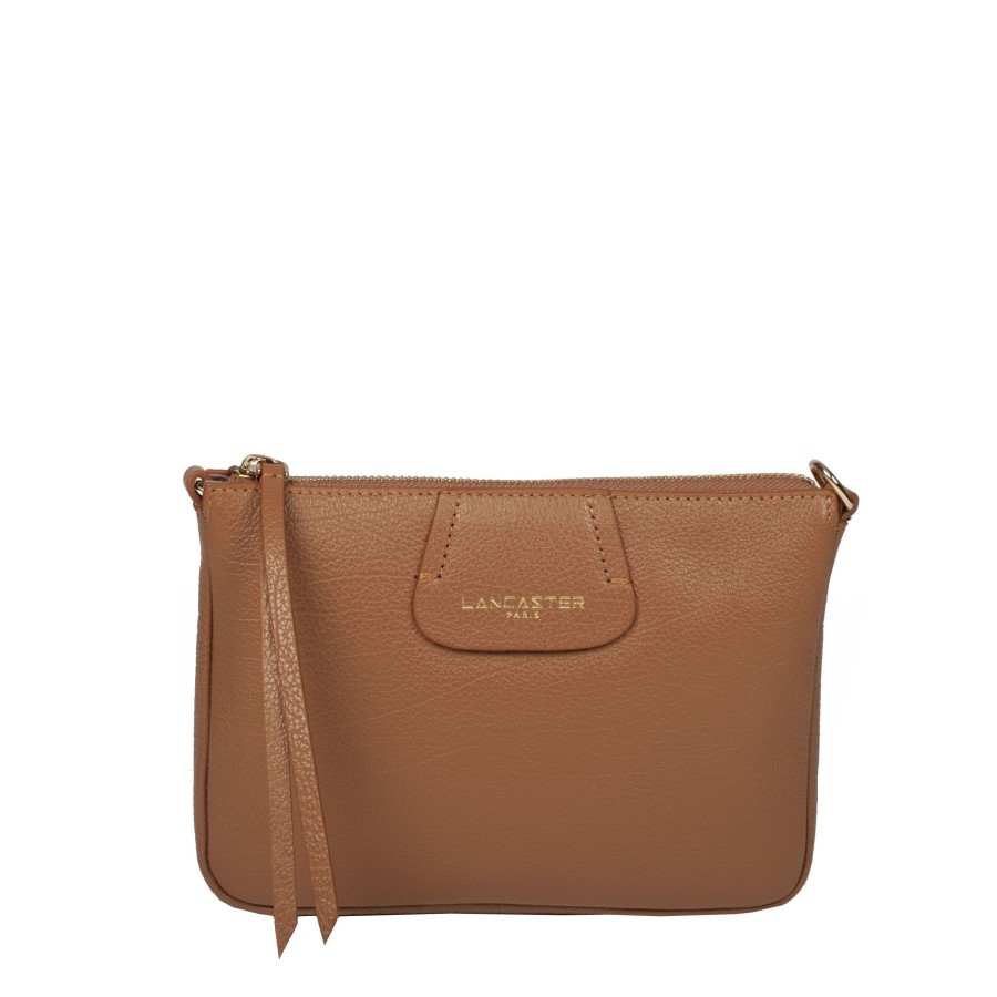 Femme Lancaster Sac Porte Bandouliere / Porte Travers | Sac En Cuir Porte Travers Dune Camel