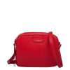 Femme Lancaster Pochette | Sac Travers En Cuir Dune Lancaster Rouge