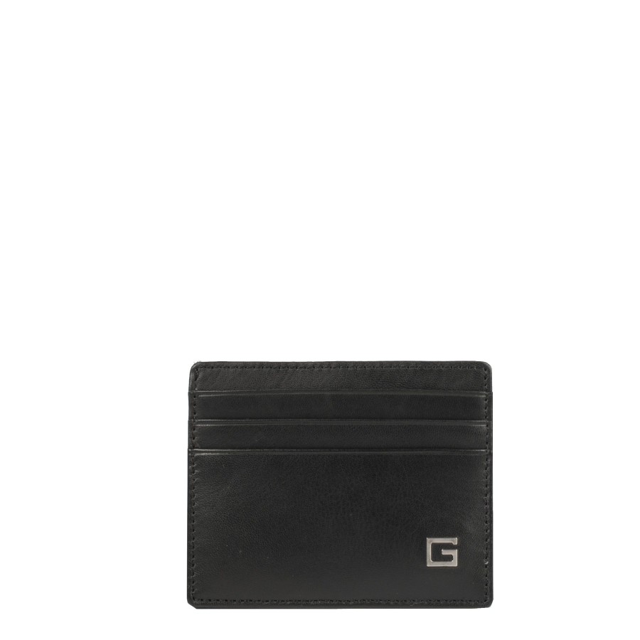 Homme Guess Porte Cartes | Porte Carte En Cuir Zurigo Guess