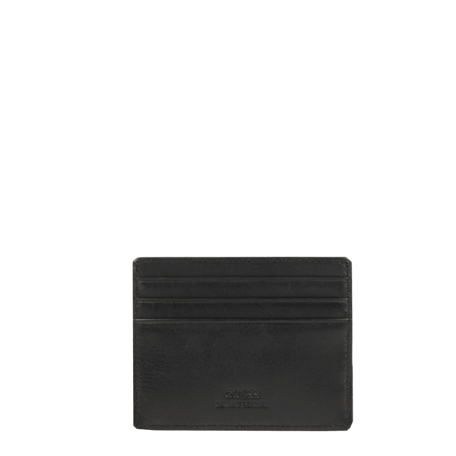 Homme Guess Porte Cartes | Porte Carte En Cuir Zurigo Guess