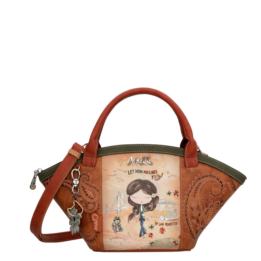 Femme Anekke Sac Porte Main | Sac A Main Panier Peace And Love Anekke