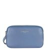 Femme Lancaster Pochette | Pochette En Cuir Dune Lancaster Bleu