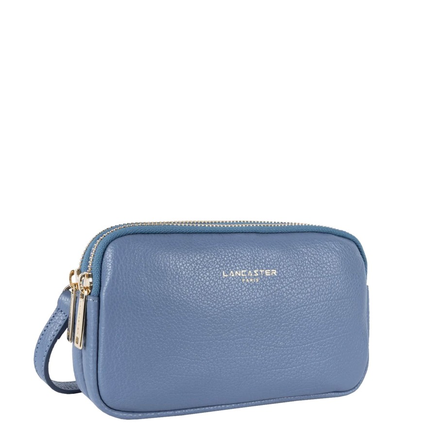 Femme Lancaster Pochette | Pochette En Cuir Dune Lancaster Bleu