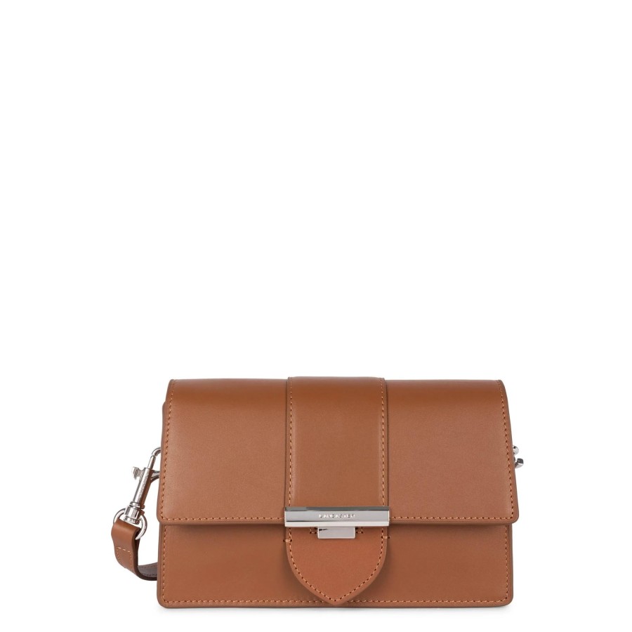 Femme Lancaster Sac Porte Bandouliere / Porte Travers | Sac Travers En Cuir Paris Ily Lancaster Camel