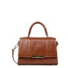 Femme Lancaster Sac Porte Main | Sac A Main En Cuir Exotic Trinity Lancaster Cognac