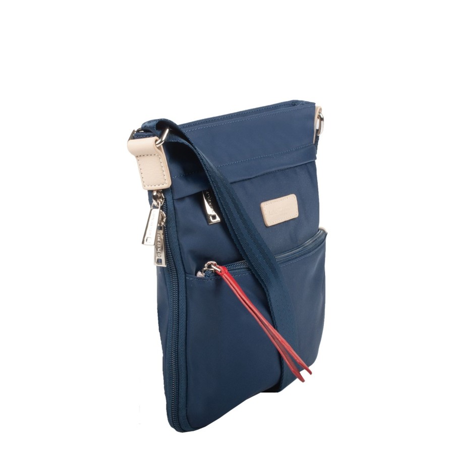 Femme Lancaster Sac Porte Epaule | Sac Travers Extra Plat Basic Et Sport Lancaster