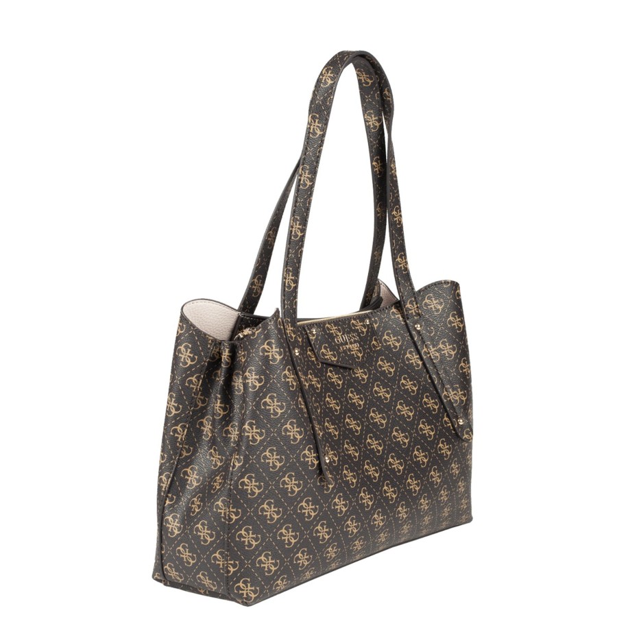 Femme Guess Sac Porte Epaule | Sac Cabas Eco Brenton Guess