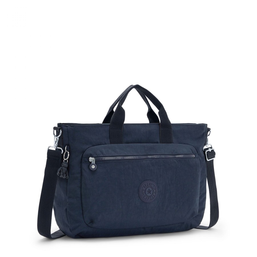 Femme Kipling Sac Porte Main | Porte-Ordinateur Miho M Kipling Bleu