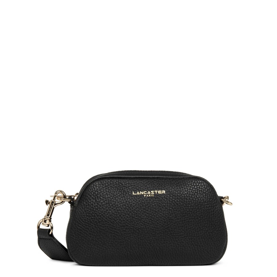 Femme Lancaster Sac Porte Bandouliere / Porte Travers | Petit Sac En Cuir Studio Mimi Lancaster Noir