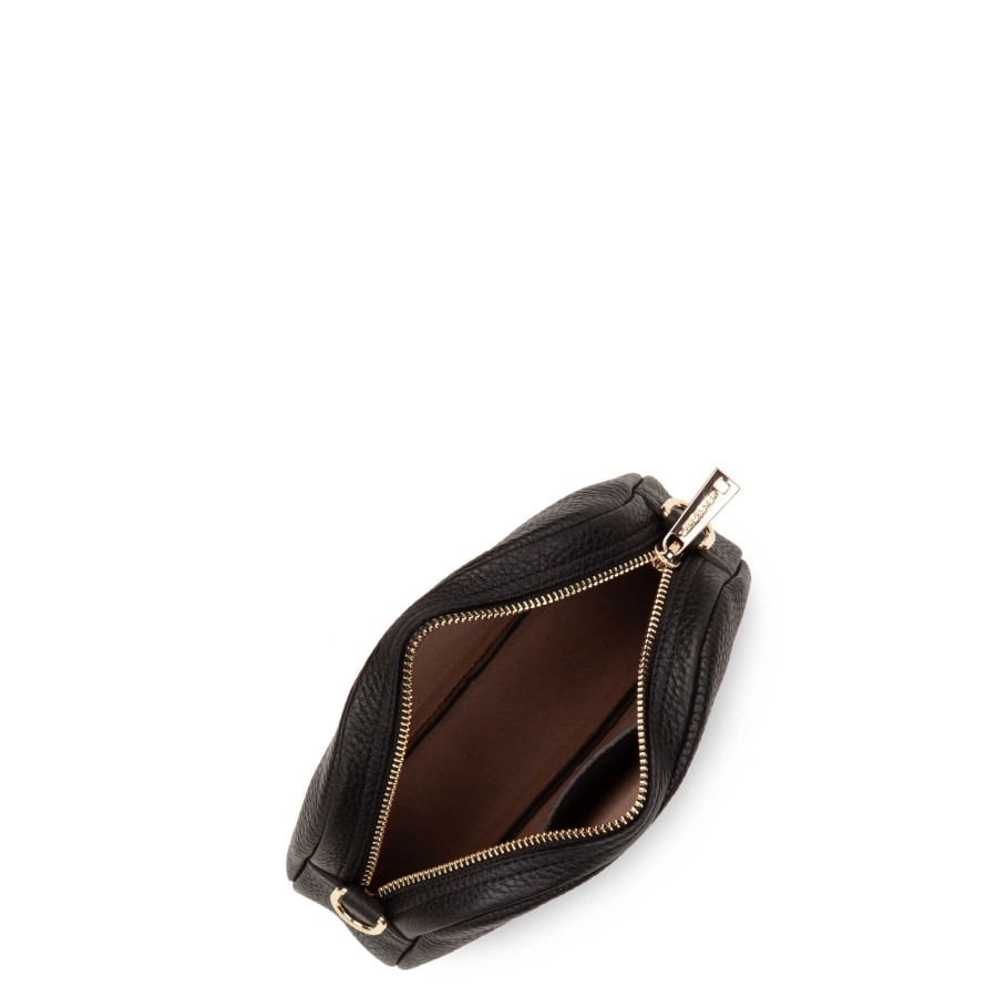 Femme Lancaster Sac Porte Bandouliere / Porte Travers | Petit Sac En Cuir Studio Mimi Lancaster Noir