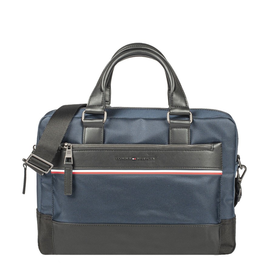 Homme Tommy Hilfiger Serviette/Cartable | Porte-Ordinateur 1985 Marine