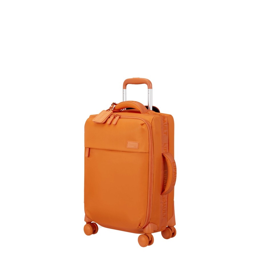 Bagages Lipault Valise 4 Roues Souple | Valise Cabine 55Cm Plume Lipault Orange