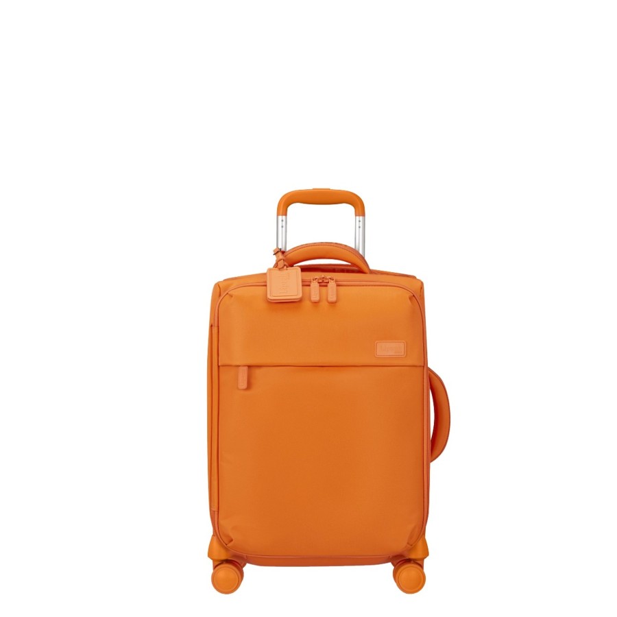 Bagages Lipault Valise 4 Roues Souple | Valise Cabine 55Cm Plume Lipault Orange