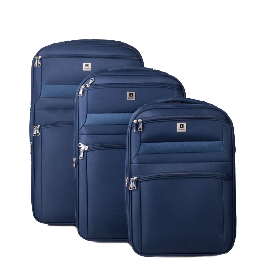 Bagages Bemon Valise 2 Roues Souple | Lot De 3 Valises 55 65 75 Cm Bemon