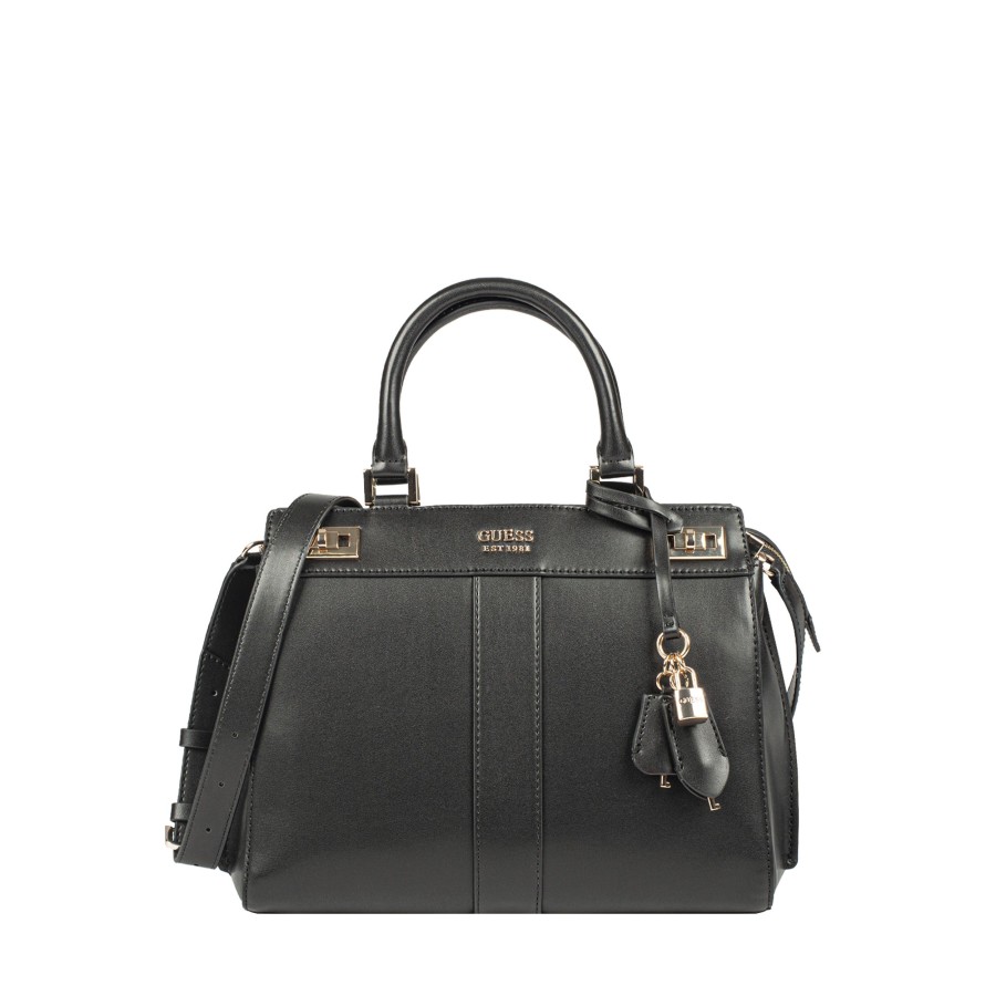 Femme Guess Sac Porte Main | Sac A Main Katey Noir Guess