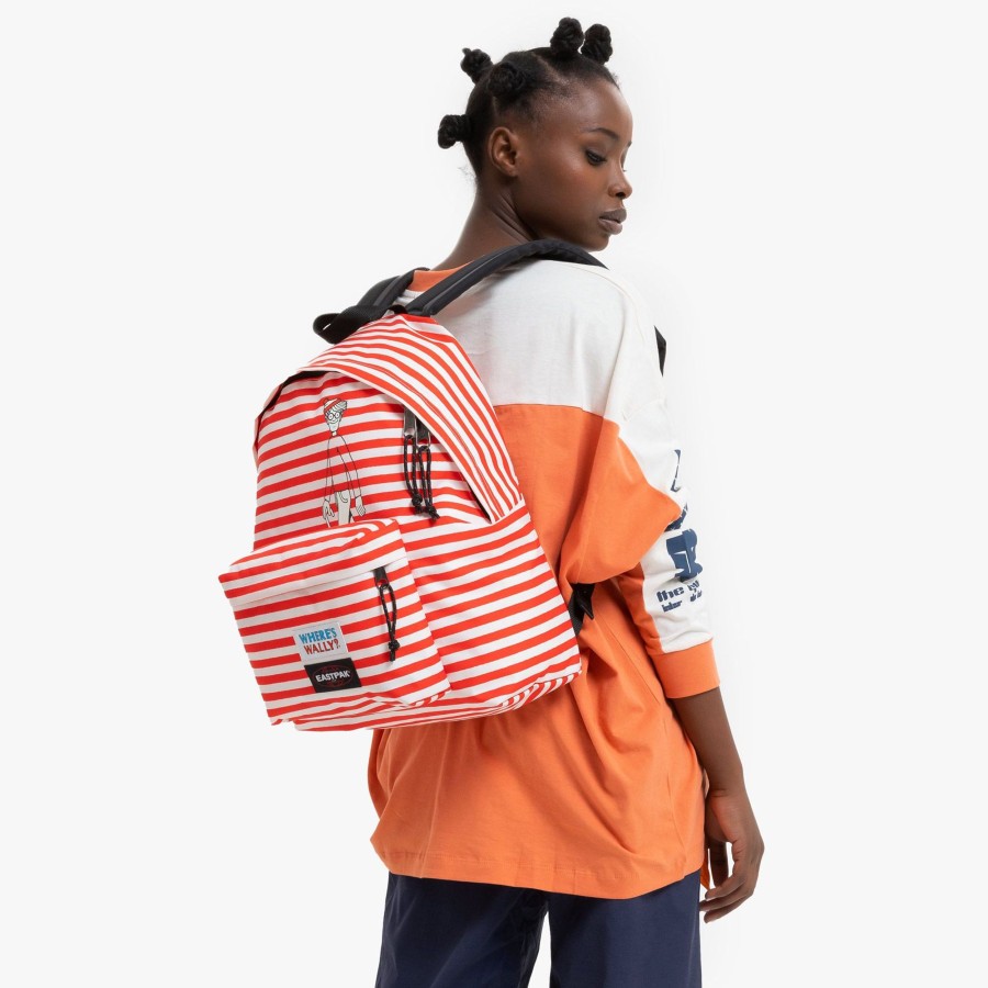 Scolaire Eastpak Sac A Dos | Sac A Dos Padded Pak'R Ou Est Charlie ? Eastpak Wally Stripe