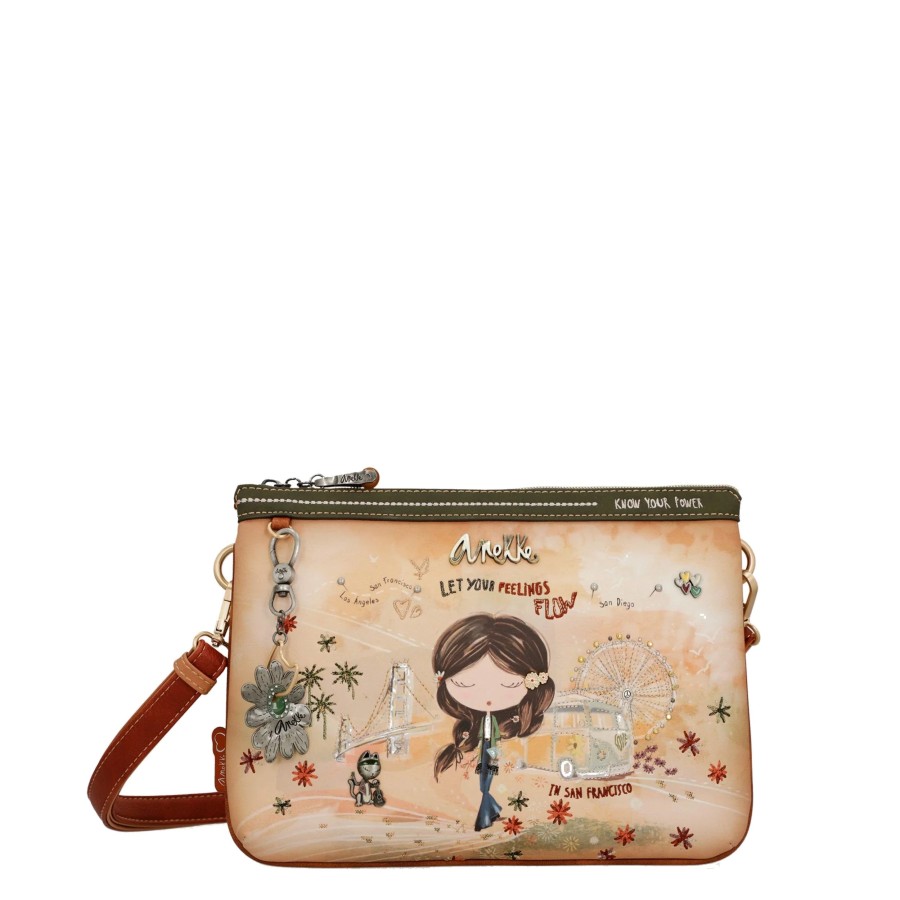 Femme Anekke Sac Porte Bandouliere / Porte Travers | Sac Travers Peace And Love Anekke